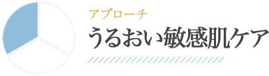 アプローチ3 うるおい敏感肌ケア