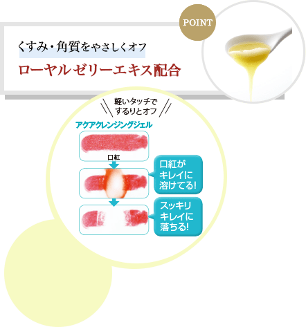 くすみ・角質をやさしくオフ ローヤルゼリーエキス配合