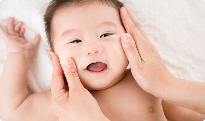 生まれて０日目からの赤ちゃんの肌