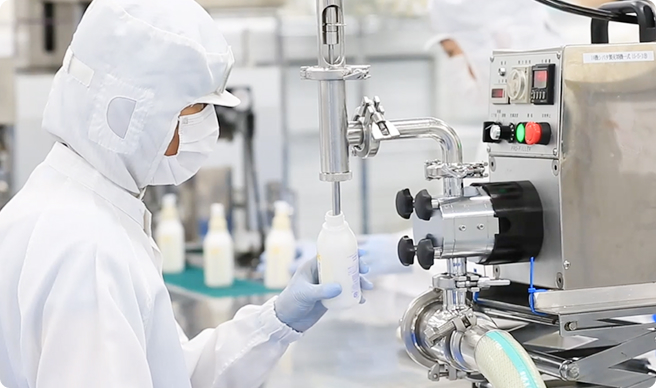 肌への安全性を守る徹底した製造・品質管理
