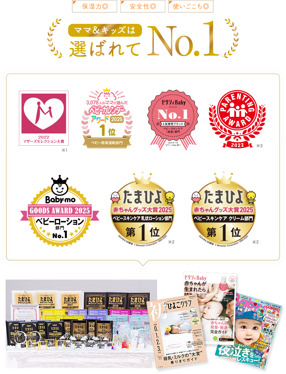 ママ&キッズは選ばれてNo.1
