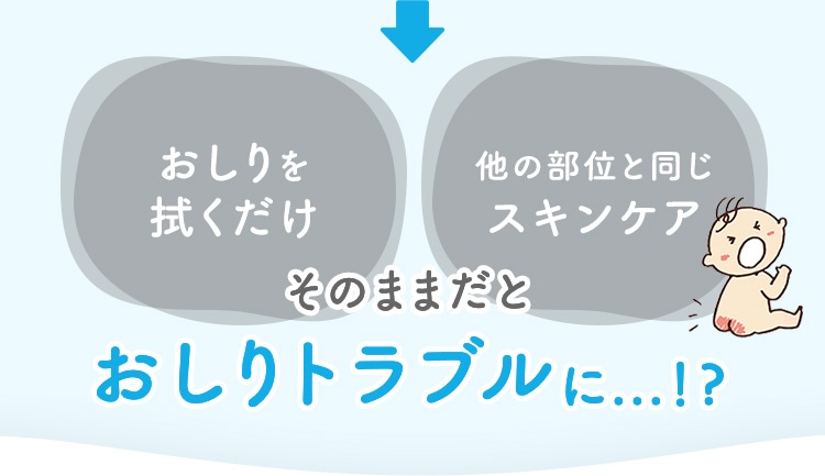 そのままだとおしりトラブルに...！?