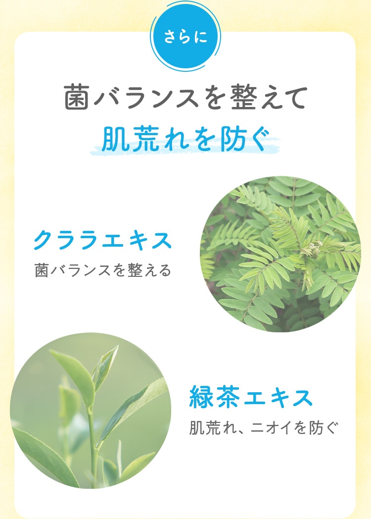 さらに 菌バランスを整えて肌荒れを防ぐ