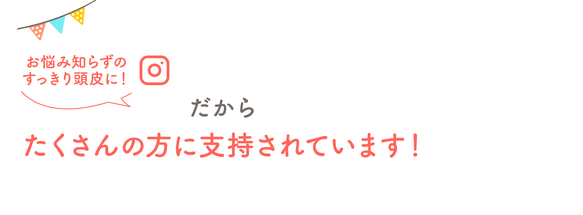 お悩み知らずのすっきり頭皮に！ だからたくさんの方に支持されています！