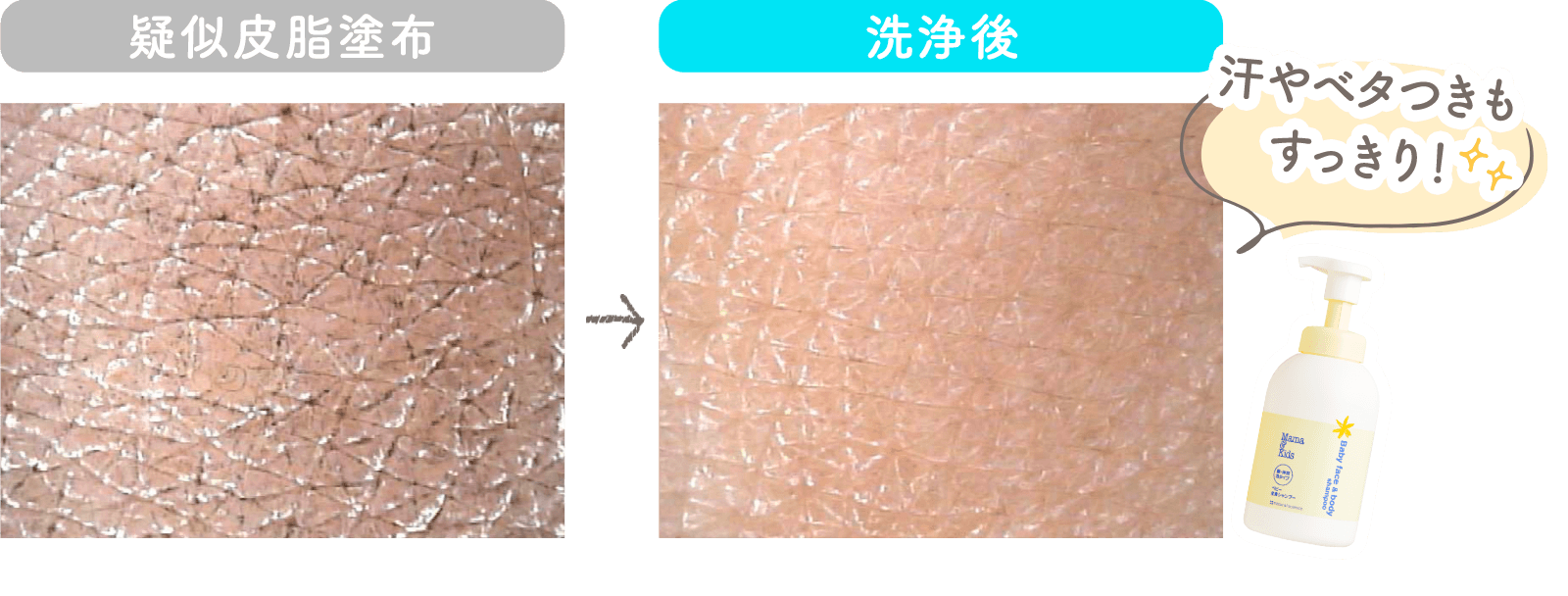 汗やベタつきもすっきり！