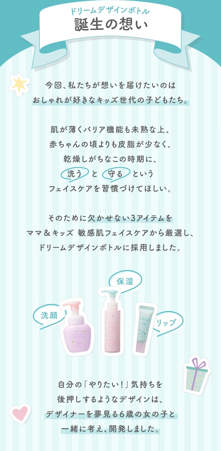 ドリームデザインボトル 誕生の想い