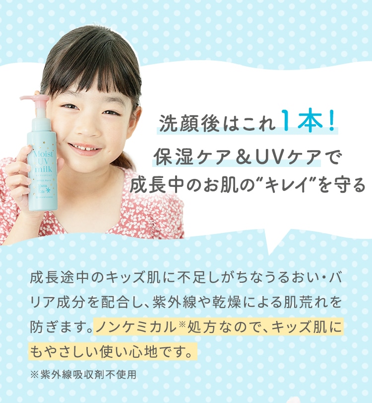 バリア機能が未熟な子どもたちの肌をうるおいで守る！