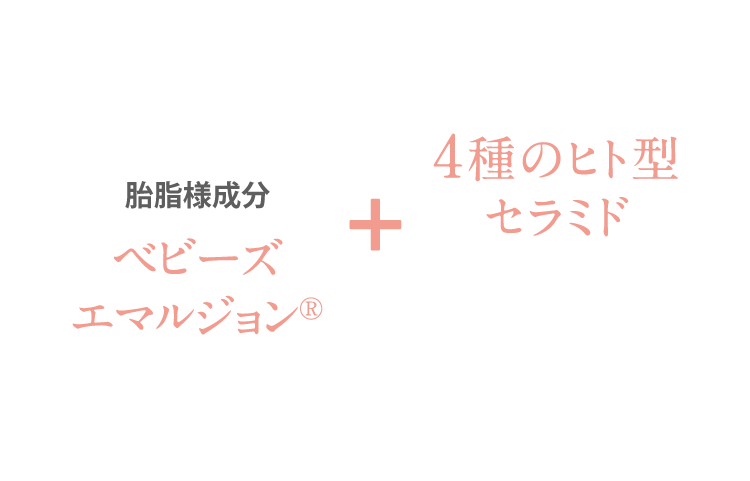 胎脂様成分 ベビーズエマルジョン + 4種のヒト型セラミド