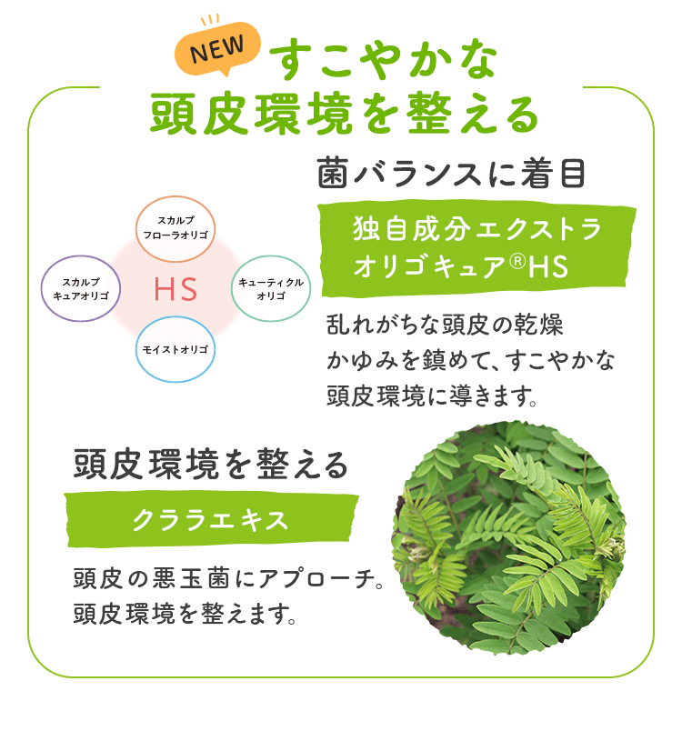 すこやかな髪を育む フケを防ぐ レモングラス 健康な髪をはぐくむ 結合保水アミノ酸
