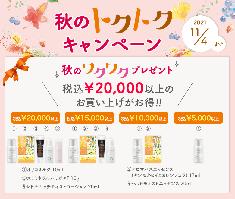 秋のトクトクキャンペーン