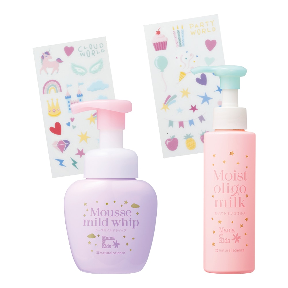 ムースマイルドホイップ(ドリームデザイン)＆モイストオリゴミルク(ドリームデザイン)