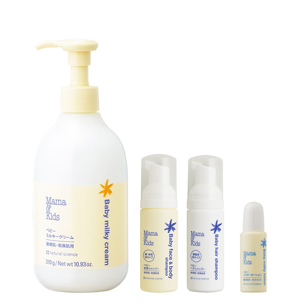 ママ＆キッズ ベビーミルキークリームお得用&ミニボトルセット