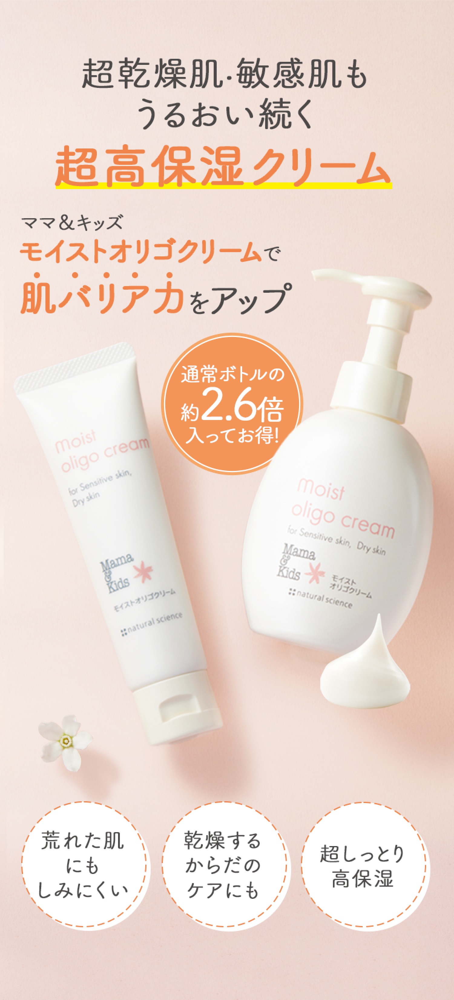 超乾燥肌・敏感肌もうるおい続く超高保湿クリーム