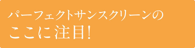 パーフェクトサンスクリーンのここに注目！