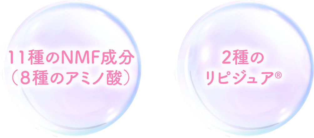 乾燥しがちな肌にたっぷりのうるおいを補給
