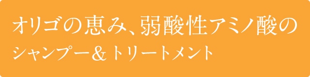 オリゴの恵み、弱酸性アミノ酸のシャンプー&トリートメント