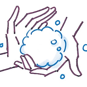 泡だてイメージ