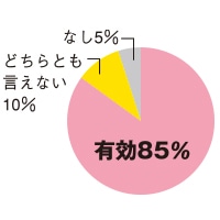 臨床テスト結果の円グラフ