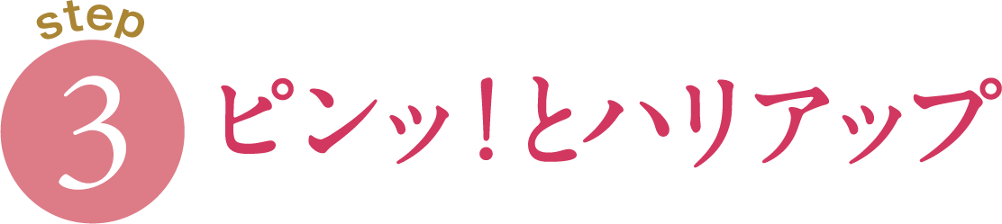 [STEP3]ピンッ！とハリアップ