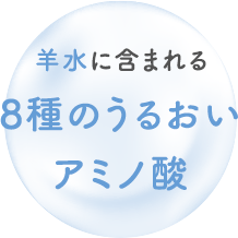 羊水に含まれる 8種のうるおいアミノ酸