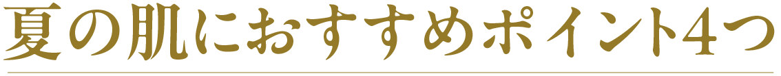4つのポイント