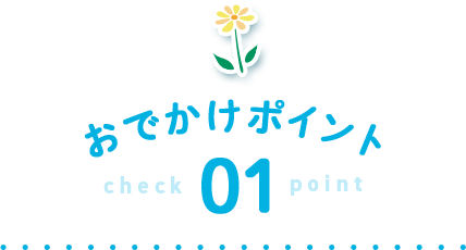 おでかけポイント check 01 point