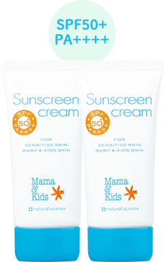 ママ＆キッズ サンスクリーンクリーム2本セット（SPF50+ PA++++）
