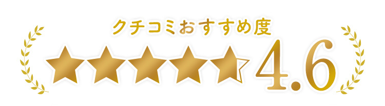 クチコミおすすめ度4.6