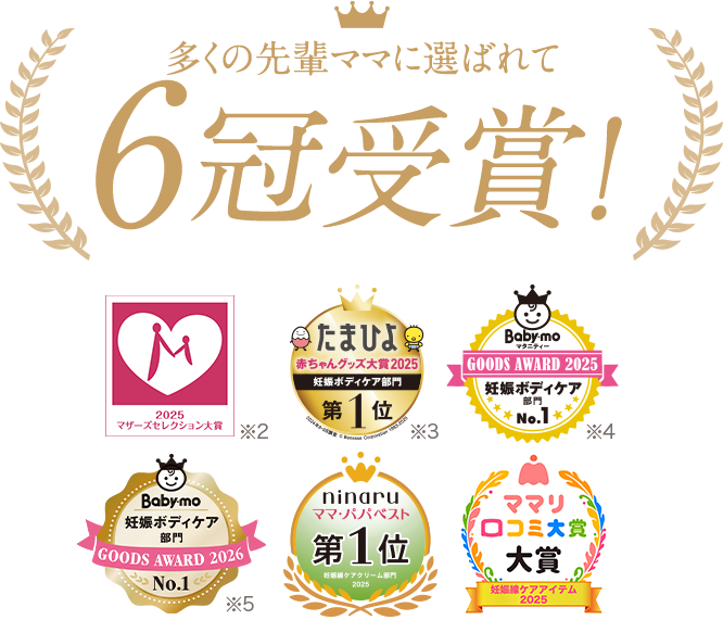 多くの先輩ママに選ばれて12年連続クチコミNo.1