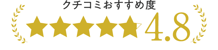 クチコミおすすめ度4.8