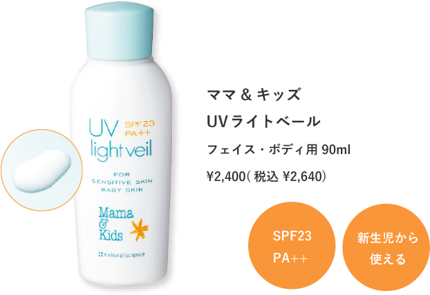 ママ&キッズ UVライトベール