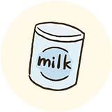 粉ミルク・液体ミルクのイラスト