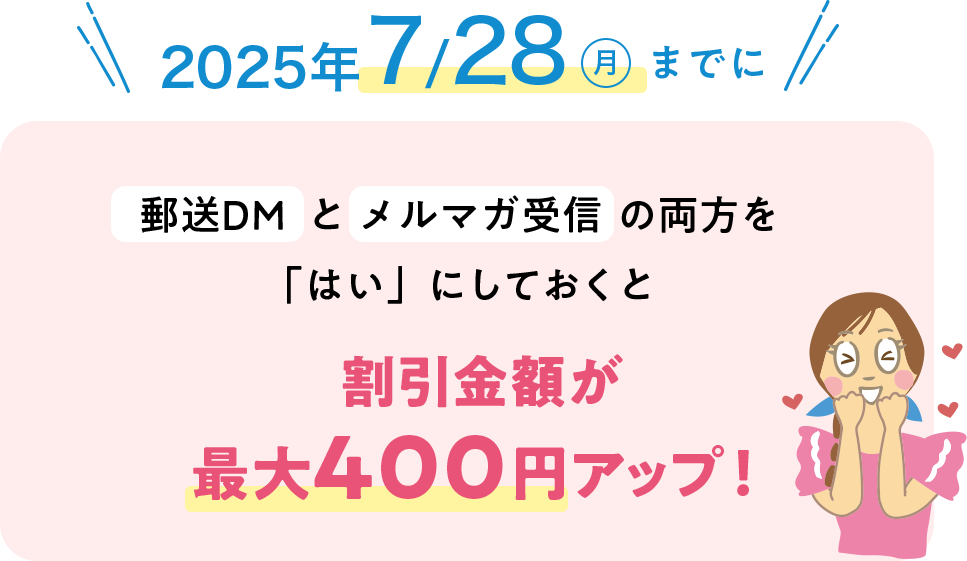 割引金額が最大400円アップ