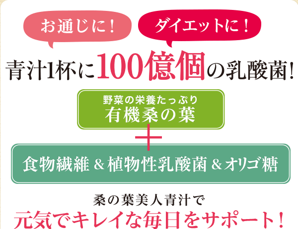 桑の葉美人青汁で元気でキレイな毎日をサポート