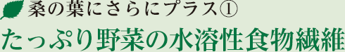 たっぷり野菜の水溶性食物繊維