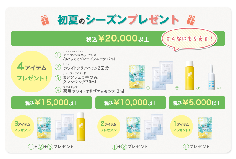 初夏のシーズンプレゼント