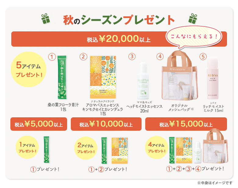 秋のシーズンプレゼント
