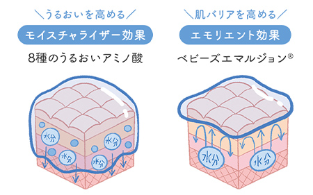 モイスチャライザー効果 エモリエント効果